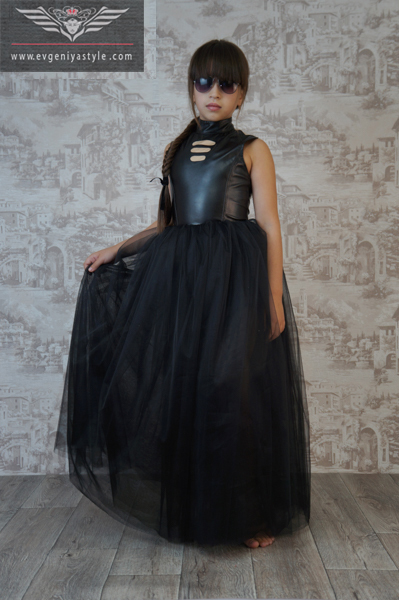 Вечернее кожаное платье – «Caroline» Вечернее кожаное платье – «Caroline»